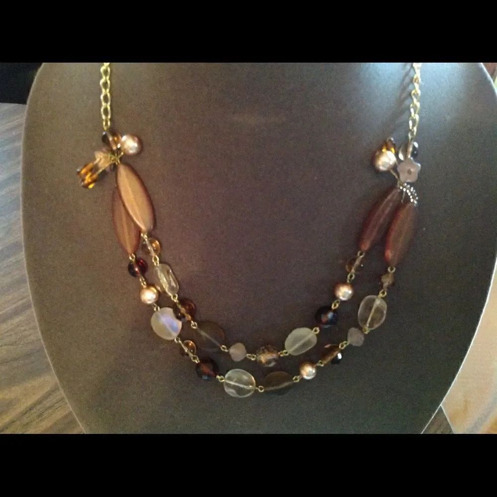 QVC glass beaded necklace
